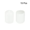 thumbnail image 2 of Uxcell 15.5mm Rubber End Caps Round Vinyl Plug Insert Rubber Flexible Vacuum Caps 15Pcs, 2 of 5