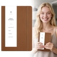 thumbnail image 3 of A5 Thickened Softcover Sewn Notebook, Wear Resistant Smooth Writing Journal, Multi Color Portable Leather Pocket Book With Button (Multicolor, 21*14.5*1.2CM), 3 of 9