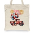 thumbnail image 2 of Vintage Patriotic Miniature American Shepherd 4th of July Independence Day Canvas Tote Bag MAS Dog Lover Gifts Reusable Shopping Grocery Bag - 01006, 2 of 5