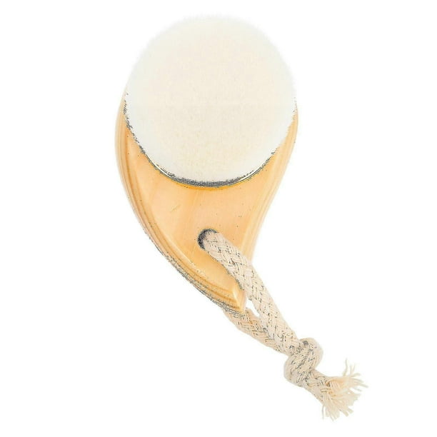 Face Cleaning Brush Handle Pore Cleansing Brush Wood Facial Brush Face Scrubber Ha