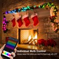 thumbnail image 4 of PUCACHI Smart LED Fairy Lights - APP Controlled Music Sync, Waterproof Leather Cord String Lights for Indoor/Outdoor Christmas, Holidays, Bedroom, Party Decorations, 4 of 7