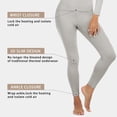thumbnail image 5 of COMFREE Thermal Underwear for Women Long Johns Set Crew Neck Long Sleeve Suit Thin Base Layer Top and Bottom, 5 of 6