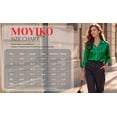 thumbnail image 7 of MOYIKO Button Down Shirts for Women Long Sleeve Stain Silk Collared Work Office Basic Business Dress Shirts Blouses Tops, 7 of 7