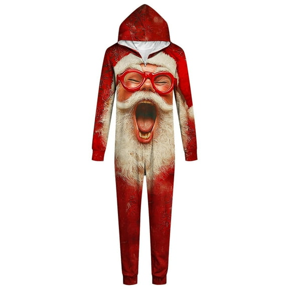 AUNVITO Women's Christmas Pajamas Set Long Sleeve Printed Two-Piece with Festive Patterns Cozy Family Matching for Holiday Comfort