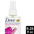 (2 pack) Dove NonAerosol Extra Strong Hold Women's Hairspray for Gloss