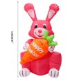 thumbnail image 2 of amlbb Easter Decorations Easter Inflatable Standing Bunny Inflatable Model Glowing Holiday Decoration on Clearance, 2 of 9