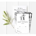 thumbnail image 2 of Inkdotpot 30 Fill In StyleBaby Shower Invitation Cards Giraffe Jungle Animals Blank Invites, 2 of 5