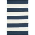thumbnail image 6 of SAFAVIEH Montauk Saranna Striped Cotton Area Rug, Navy/Ivory, 6' x 9', 6 of 10