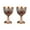 Red Ancient, variant on 2Pcs Vintage Medieval Goblet Drinking Glass Drink Cup Metal Wine Glass Party Supplies for Collection, Decoration