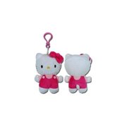 Coin Purse - Hello Kitty - Pink Plush Zipper Pull New 675339