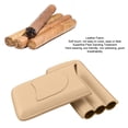 thumbnail image 3 of Leather Travel Humidor Cigar Box, Portable 3  Cedar Wood Leather Cigar Case With Cigar Accessories Gift, 3 of 8