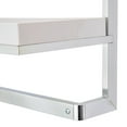 thumbnail image 4 of Danya B. Bathroom Wall Mounted Chrome Towel Rack with Removable White Tray Shelf, 4 of 7