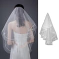 thumbnail image 1 of YAOBAMM Pure Color Wedding Veil Bride Wedding Tulle Ultrathin See through Mesh Single layered Lightweight Solid Color Decorative Bridal Marriage, 1 of 6