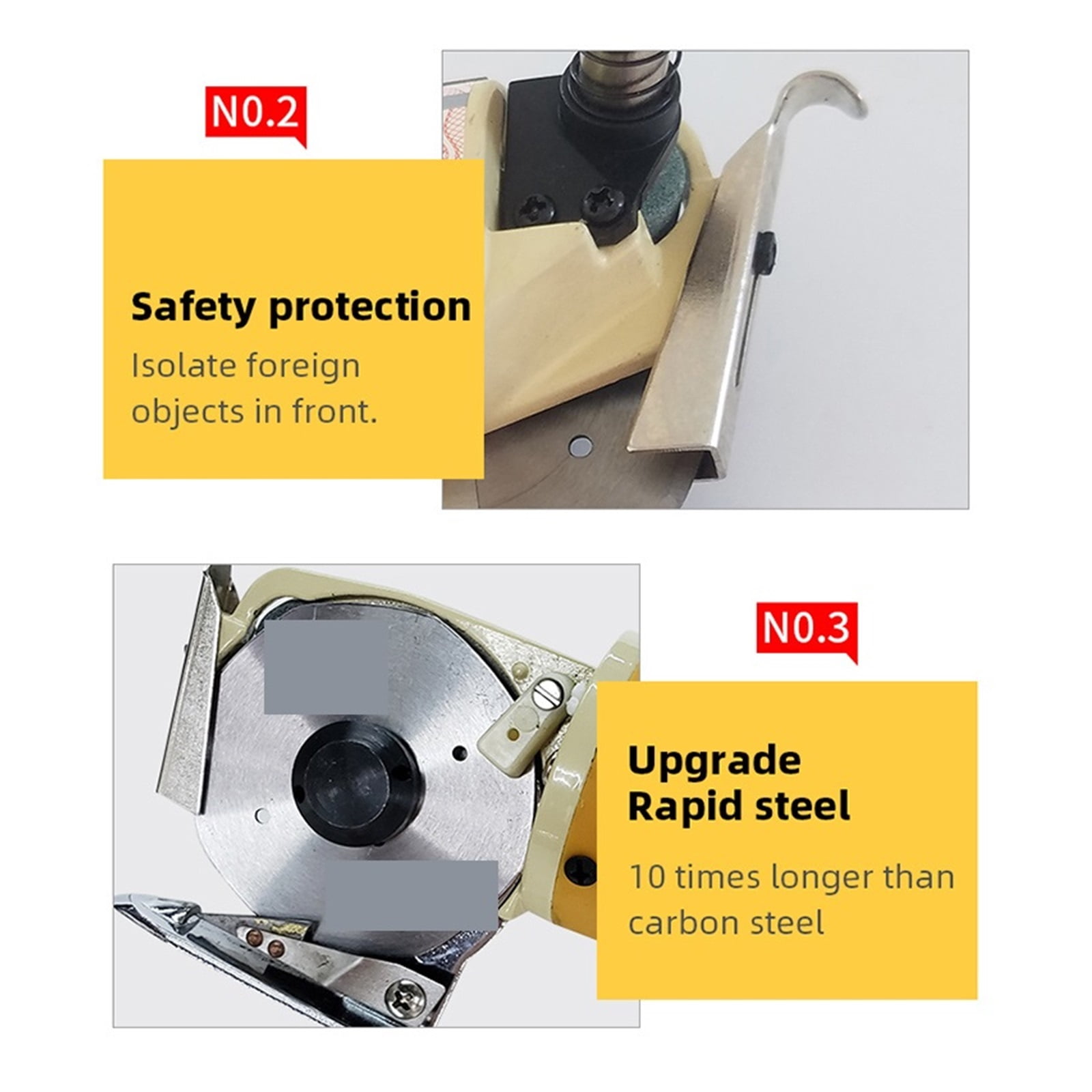 Electric Scissors Shears Cloth Cutter Fabric Cutting Machine Kit Cutting Tools For Clothes Leather Fabric 70mm 170W ,Sharp & Durable