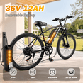 thumbnail image 6 of 26" Adult Electric Bike, 750W Motor, 36V Removable Battery, 35 Miles Range, 20 MPH Speed, Dual Suspension, UL2849 Certified, Class 2, 6 of 6