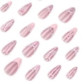 thumbnail image 6 of Upgraded 2026 Sweet Bow French Manicure Nail Tips Eye Glitter Nail Tips, 6 of 6