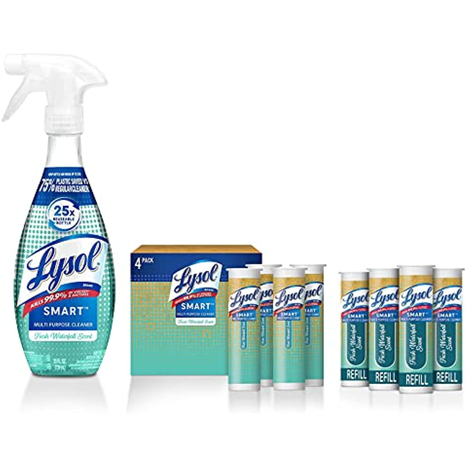 Lysol Smart Multipurpose Disinfecting Spray Cleaner Kit, Fresh