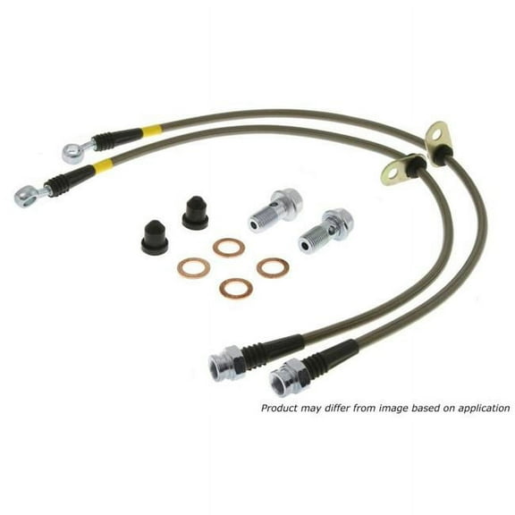 StopTech 950.44029 Stainless Steel Braided Brake Hose Kit Fits select: 2010-2015 TOYOTA PRIUS, 2011-2017 LEXUS CT