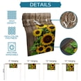thumbnail image 7 of Table Runner Dresser Scarves 72 Inch Long, Blossom Sunflowers Butterfly Linen Dining Table Runners Farm Vintage Wood Plank Tabletop Scarf for Wedding Holiday Party Kitchen, 7 of 7