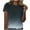 Black, variant on Womens Tops Under $10 Womens Ombre Gradient Short Sleeve T Shirt Soft Comfort Casual Crew Neck Tee Shirts Trendy Everyday Style Top 2026 Black XXL