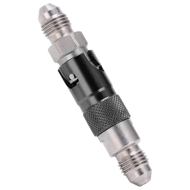 Adaptador de liberación rápida de líquido de freno de motocicleta de acero inoxidable universal negro