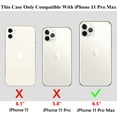 thumbnail image 6 of Case for iPhone 11 Pro Max Case Wallet 4-Card Holder ID Slot Flip Door Hidden Pocket Dual Layer Hybrid Bumper Armor Protective Hard Shell Back Cover for iPhone 11 Pro Max 6.5 inch (Purple), 6 of 12