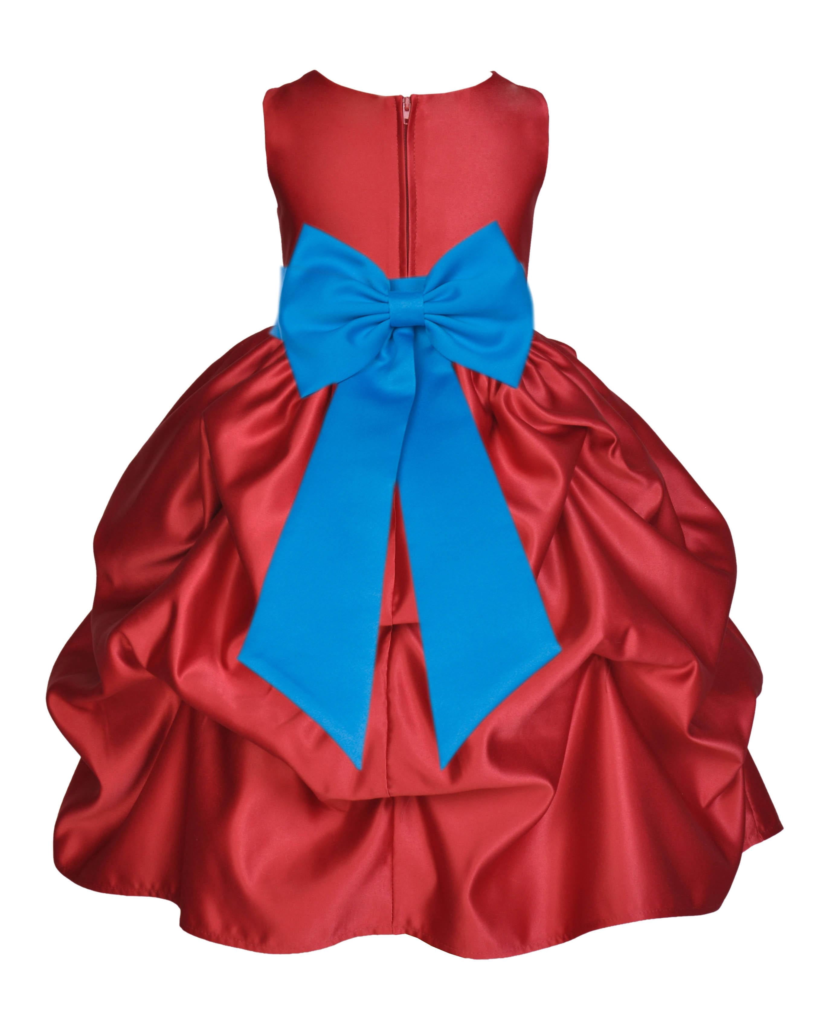 malibu blue flower girl dresses
