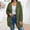 hwj# Army Green346, variant on Huowey Womens Overcoat Soft Wool Fuzzy Hooded Jacket Long Sleeve Casual Open Front Cardigan With Pockets Lightweight Outdoor Dailywear,Army Green,L