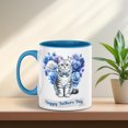 thumbnail image 3 of American Shorthair Proud Dad Happy Father's Day 11oz Accent Two-tone Mug Cat Lover Kitten Owner Gifts Coffee Tea Cup - 02008, 3 of 5