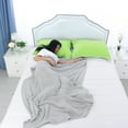 thumbnail image 5 of PiccoCasa 2Pcs 300 Thread Count Cotton Oxford Pillowcases, Soft Pillow Shams, Queen(20"x30"), Green, 5 of 7