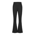 thumbnail image 6 of FAHXNVB Girl's Flare Leggings Elastic Waisted Yoga Pants with Pocket Bootcut Dance Casual Athletic Kids Bell Bottoms 5-16 Years, 6 of 7