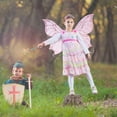 thumbnail image 4 of Cosplay brillante Hada ala Organza puesta en escena traje resplandor fiesta suministros, 4 of 7