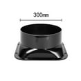 thumbnail image 1 of Duct Connector Square Flange Abs Plastic for 100-300mm Dia Hose Check Valve, 1 of 4