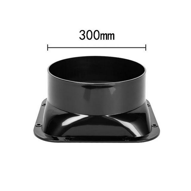Duct Connector Square Flange Abs Plastic for 100-300mm Dia Hose Check Valve