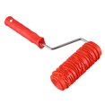 thumbnail image 4 of Herramienta moleteadora de madera de caucho con mango de 6 pulgadas para decoración de paredes, color rojo, 4 of 4