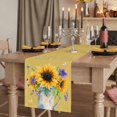 thumbnail image 2 of Table Runners 90 Inches Long Dress Scarves, Sunflower Farmhouse Coffee/Dining/Kitchen Table Runner for Living Room, Yellow Flowers Summer Botanical Farmhouse 13x90 Inch, 2 of 9