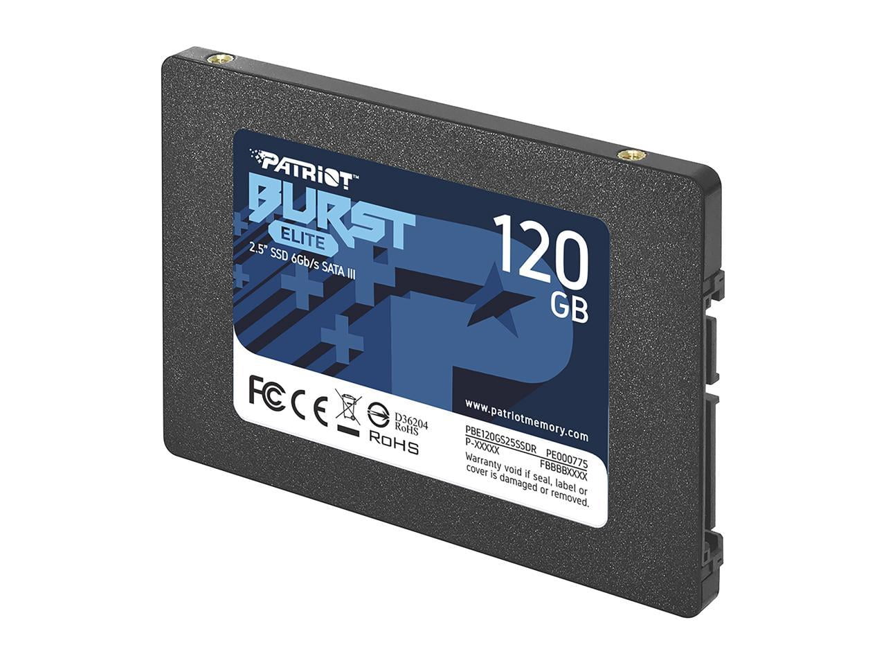 Patriot Burst Elite 120GB Internal SSD - SATA 3 2.5" - Solid State Drive - PBE120GS25SSDR