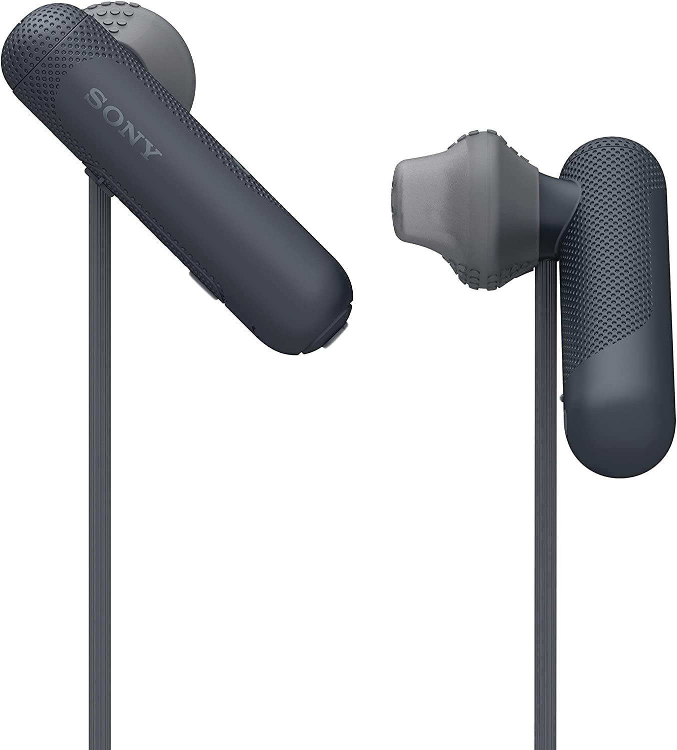(4 pack) Sony Extra Bass Bluetooth Headphones, Wireless Sports Earbuds with Mic/Microphone, IPX4 Splash Proof Stereo Comfort Gym Running Workout up to 8.5 Hour Battery, Black (International Version)