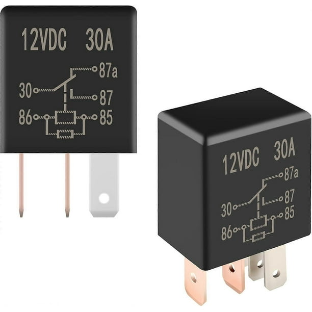 4PCS Automotive Relay 12V/30A,Muilty-Purpose 5 Pin Starter Relay High Power Trim Ignition Relay for Car Motor Headlamps,Engine Compartment,Horn,Trunk