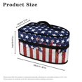 thumbnail image 6 of HELLHERO American Flag Design Iron Case Storage (11.8x6.69x5.5 In) Zipper Closure Lightweight Travel Bag, Bag Only, 6 of 6