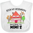 thumbnail image 3 of Inktastic Book My Reservation I'm Going to Mimi's- House Boys or Girls Baby Bib, 3 of 4