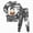 Y167-Black, variant on CAUYDY Girls Boys Halloween Cartoon Pajamas Cute Soft Long Sleeve Graphic Nighty PJS 2PCS Sleepwear Set,4Y