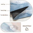 thumbnail image 6 of Ombre Blue Waves Round Area Rug 5Ft Washable Circle Rugs for Living Room Bedroom, Gradient Coastal Beach Sandy Ocean Non-Slip Carpet Floor Mats Indoor Outdoor Carpet Runner Aesthetic Home Decor, 6 of 8