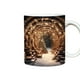 thumbnail image 2 of Taza de cerámica con forma de librero | Taza de café blanca para lectores, bibliotecarios y amantes de la lectura | Apta para microondas y lavavajillas | Elegante portacepillos | Regalo para casa, 2 of 3