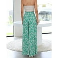 thumbnail image 4 of Cogild Women’s Pants Bohemian Floral Printed Wide Leg Pants with High Waisted Design Summer Beach Vacations Pants for Womens Trousers, 4 of 6