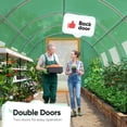 thumbnail image 3 of Quictent 25x10x6.6 FT Portable Large Walk-in Greenhouse 2 Doors 7 Crossbars, Large Walk-in Greenhouse Heavy Duty Gardening Plant Hot House for Outdoor, Green, 3 of 7