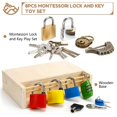 thumbnail image 3 of Juego de juguetes Woodtoe Montessori Lock and Key, 8 piezas para niños pequeños, 3 of 6