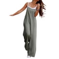 thumbnail image 1 of Monos Para Mujer Tirantes Espagueti Pantalones Largos Sueltos SóLidos XBTCLXEBCO Verde;M, 1 of 5