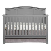 Oxford Baby Emerson 4-in-1 Convertible Crib, Dove Gray, GREENGUARD Gold Certified, Wooden Crib