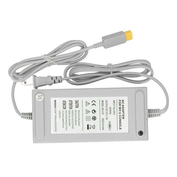 LAFGUR Gamepad Charger,Charger for WIIU 15V 5A,US Plug 100‑240V 15V2A Gamepad Power Adapter Charger Charging Cord for WIIU 15V5A